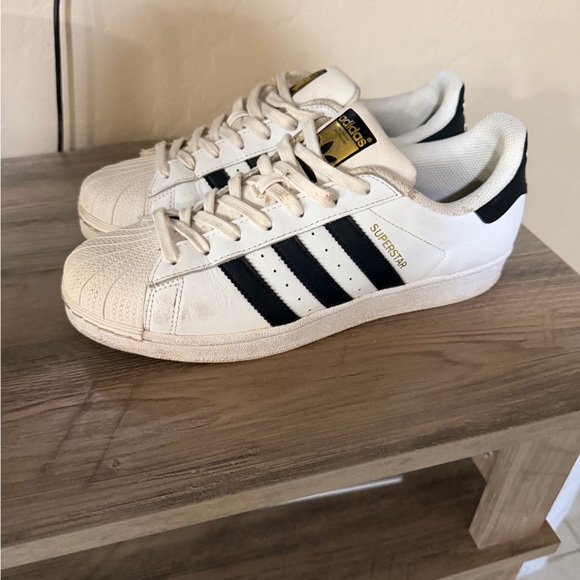 adidas Shoes - adidas White and Black Superstar Low-Top Sneakers